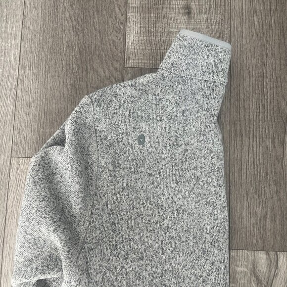 Figs Heather Light Grey On-Shift Sweater Knit Jacket - Picture 4 of 6